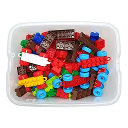 Дитячий блочний конструктор Doloni 013999/04 у пластиковому боксі, 303 деталі - мініатюра 4