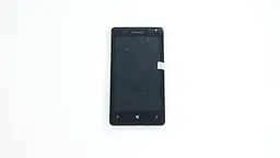 Дисплей для смартфона (телефону) Microsoft Lumia 435 (Nokia), black (У зборі з тачскріном) (без рамки)