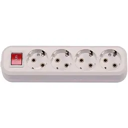 Колодка LUXEL 4-а земля 7251
