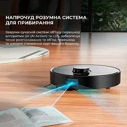 Робот-пилосос Dreame D10s Pro чорний - мініатюра 8