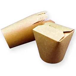 Коробка для локшини одноразова КРАФТ 26 oz об'єм 735 мл 50 шт/уп. - мініатюра 2