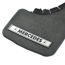 Бризковики малі Elegant для Mercedes Серебренн. напис,м'яка структурна гума Mud-Flaps 2 шт - мініатюра 2
