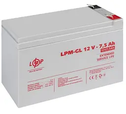 Акумуляторна батарея для ДБЖ LogicPower GEL 12 V / 7.5 А*ч (LP6562) - мініатюра 2