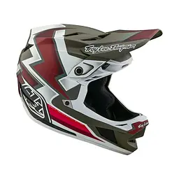 Велошолом Troy Lee Designs D4 Composite Helmet Ever M Red/Green (1106-140531003) - мініатюра 5