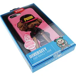 Чохол-накладка PUZOO TPU Glossy Surface IMD Hip Hop iPhone 7 Plus/8 Plus DJ Teddy Pink - мініатюра 2