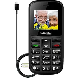 Мобільний телефон Sigma mobile Comfort 50 CF115 Easy Black (UA UCRF) - мініатюра 3