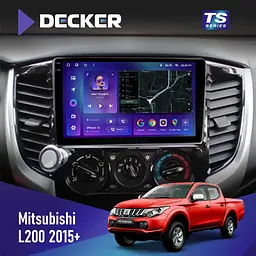 Штатна магнітола Mitsubishi L200 2015+ Decker D9-009 4x64, DSP, 4G, 2k Decker (НФ-00008335)