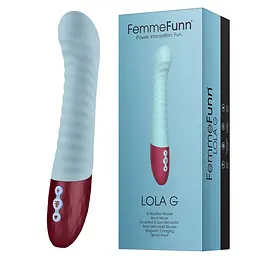 Вібратор Femme Funn Lola G, 23,9 см (блакитний) - мініатюра 4