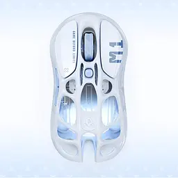 GravaStar Миша Mercury M1 Pro, magnesium alloy body, BT/WL/USB-A, RGB, Ice Blue - мініатюра 6