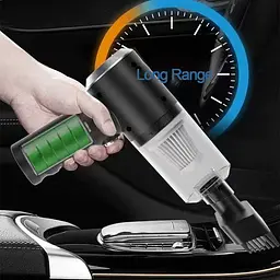Автомобільний пилосос 120Вт, від USB + 3 насадки / Ручний пилосос AS-228 / Бездротовий пилосос для машини - мініатюра 3