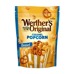 Попкорн солодкий Werthers Original Caramel Popcorn Brezel карамельний з крендельками 140 г