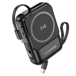 Портативний ЗП Power Bank BOROFONE BJ59 Refined 22.5W+PD20W з БЗП 10000 mAh Black