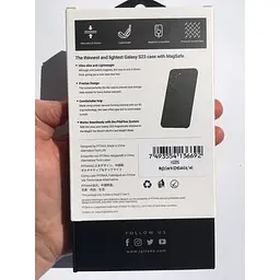 Оригінальний протиударний чохол для Samsung Galaxy S23 Plus (S916) Pitaka MagEZ MagSafe Case 3 Twill Black/Grey - мініатюра 3