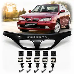 Дефлектор капота мухобойка Nissan Primera (P11) 1996–1999 Євро Кріплення Vip Tuning (NS08)