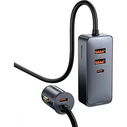 Автомобільний зарядний пристрій Baseus Share Together PPS 2U+2C Gray (CCBT-A0G) [110002] - мініатюра 2
