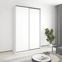 Шафа-купе дводверна MebelStar Баварія 2ДСП 150x60x240 см Аляска білий (MBS-4390)