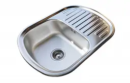 Кухонна мийка Romzha Vayorika 1.0C Satin RO43426, Сірий - мініатюра 4