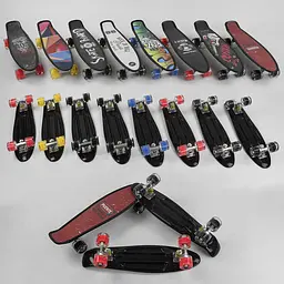 Скейт пенні борд Best Board, PU колеса, що світяться, діаметр 6 см, S-00635 (В асортименті) - мініатюра 2