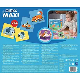Настільна гра Trefl Memos Maxi Батьки та діти тварин - мініатюра 3