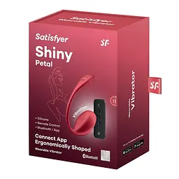 Смарт-віброяйце Satisfyer Shiny Petal Connect App, керування зі смартфона, пульт ДК - мініатюра 5
