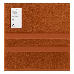 Рушник махровий Ardesto Splendid 70х140см, 100% бавовна, теракотовий pbe0050395 - мініатюра 2