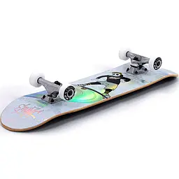 Скейтборд Enuff Skully Hologram Mini Білий - мініатюра 2