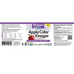 Трави Bluebonnet Nutrition Яблучний оцет, Apple cider vinegar, 60 вегетаріанських капсул (BLB0982) - мініатюра 3