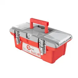 Ящик для інструментів INTERTOOL BX-0914, пластиковий, з металевими замками, 16''