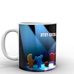 Кухоль GeekLand БТ21 на сцені BT21 BTS 02.47 330 мл білий - мініатюра 3