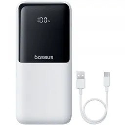 Батарея універсальна Baseus Lipow 20000mAh 22,5W PD, QC/3.0, White (P10079102213-00) - мініатюра 4