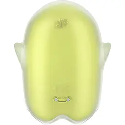 Вакуумний стимулятор із вібрацією Satisfyer Glowing Ghost Yellow - мініатюра 5
