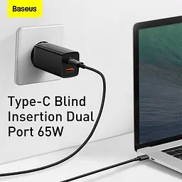 Зарядний пристрій BASEUS GaN2 Lite Quick Charger 65W (CCGAN2L-B01) чорний - мініатюра 7