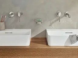Змішувач для умивальника на два отвори M-Size Grohe Essence 29192DC1 Хром матовий - мініатюра 3