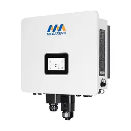 Гібридний однофазний інвертор для сонячних панелей 6kW Megarevo R6KL1DA-G2S 2 MPPT WiFi (42-00238) - мініатюра 1