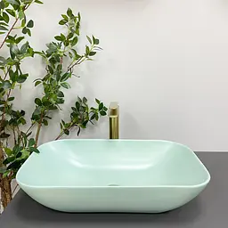 Умивальник VBI Avezzano green matt накладний VBI-014404, Цветной - мініатюра 3