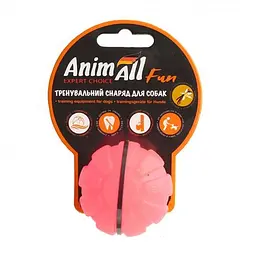 Іграшка AnimAll Fun тренувальний м'яч для собак 5 см коралова