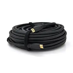 Кабель Ritar Premium PL-HD347 HDMI-HDMI 19+1, Ultra HD 4Kx2K, 2160P, 10.0m, v2,0, OD-8.5mm, з фільтром, круглий Black, конектор Gold