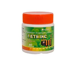 Вітамінно-мінеральна добавка ПЕТМІКС для дорослих котів 1 таблетка