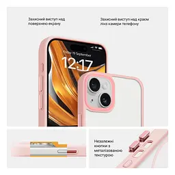 Чехол для Apple iPhone 15 Plus, Uniq MagCase, розовый, противоударный, панель-накладка с MagSafe, ударопрочный TPU+PC, с магнитом MagSafe, поддержка полноценной беспроводной зарядки, ArmorStandart (ARM75290) - мініатюра 3