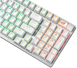 Клавіатура ASUS ROG Strix Scope II NX Snow Wireless EN RGB White (90MP037A-BKUA30) - мініатюра 3
