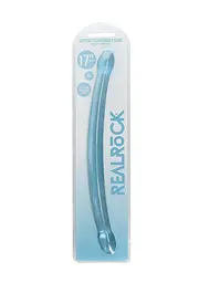 Двосторонній фалоімітатор - Realrock Double Dong 17" Blue
