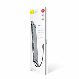 Док-станція для ноутбука Baseus Enjoyment Series Type-C Notebook Hub Adapter (CATSX-F0G) - мініатюра 3