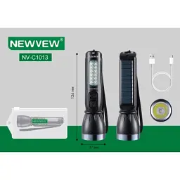 Ліхтар NEWVEW NV-C1013 Solar Panel 500mAh Black (NWVW-NV-C1013-BK) - мініатюра 3