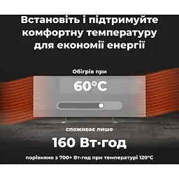 Конвекційний обогрівач AENO Premium Eco Smart GH5S LED Grey [AGH0005S] [119183] - мініатюра 5