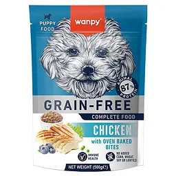 Сухий корм для цуценят Wanpy Puppy Grain Free Chicken Ванпі беззерновий з куркою 500г