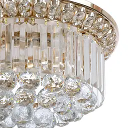 Люстра Brille торт стельова з підсвічуванням LED E14 40W Glass (BCL-610C/3) - мініатюра 3