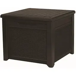 Стіл-скриня Prosperplast Cube Rattan 208 л коричневий