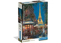 Пазл Clementoni High Quality Collection: Романтичний вечір у Парижі, Франція (High Quality Collection - Night at the Eiffel Cafе Puzzle - 500 pcs.), 500 ел. (35577)