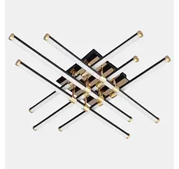 Стельова LED-люстра Artlight W180/6BK+GD 88 Вт, 3 режими світла, чорно-золота, 68,5×68,5 см, від 16-25 м² - мініатюра 2