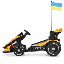 Дитячий електричний автомобіль Bambi 24V одномісний до 50 кг Жовтий (DE-169-E-933) - мініатюра 4
